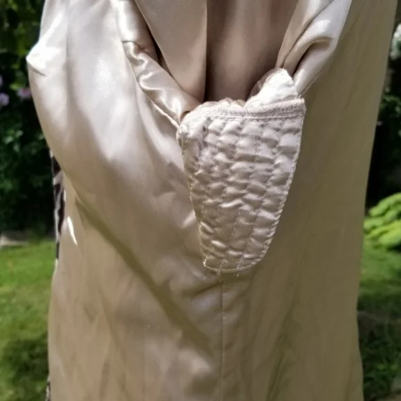 🆕️Pamela McCoy Linen Glittering Bronze animal print coat - Picture 6 of 9